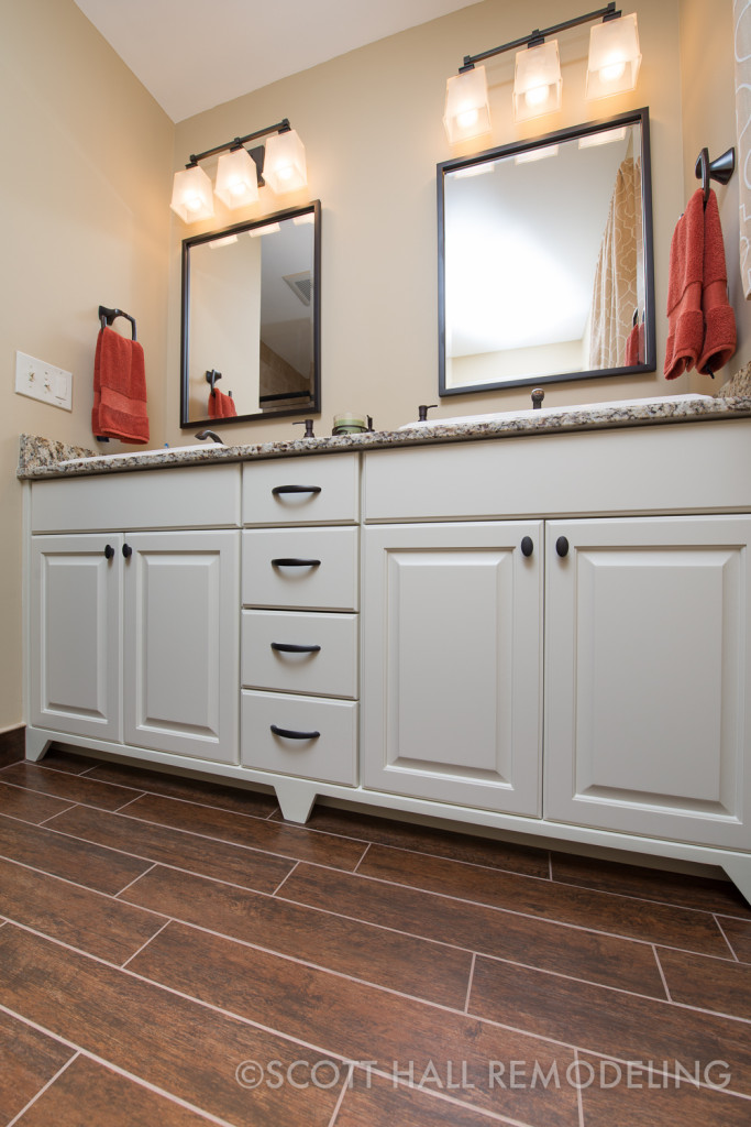Westerville Bathroom - Custom Vanity with Granite Top